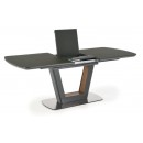 Стол обеденный HALMAR BILOTTI темно-серый/орех 160-200/90